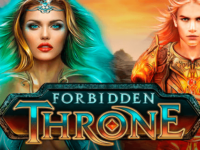 logo forbidden throne microgaming slot game